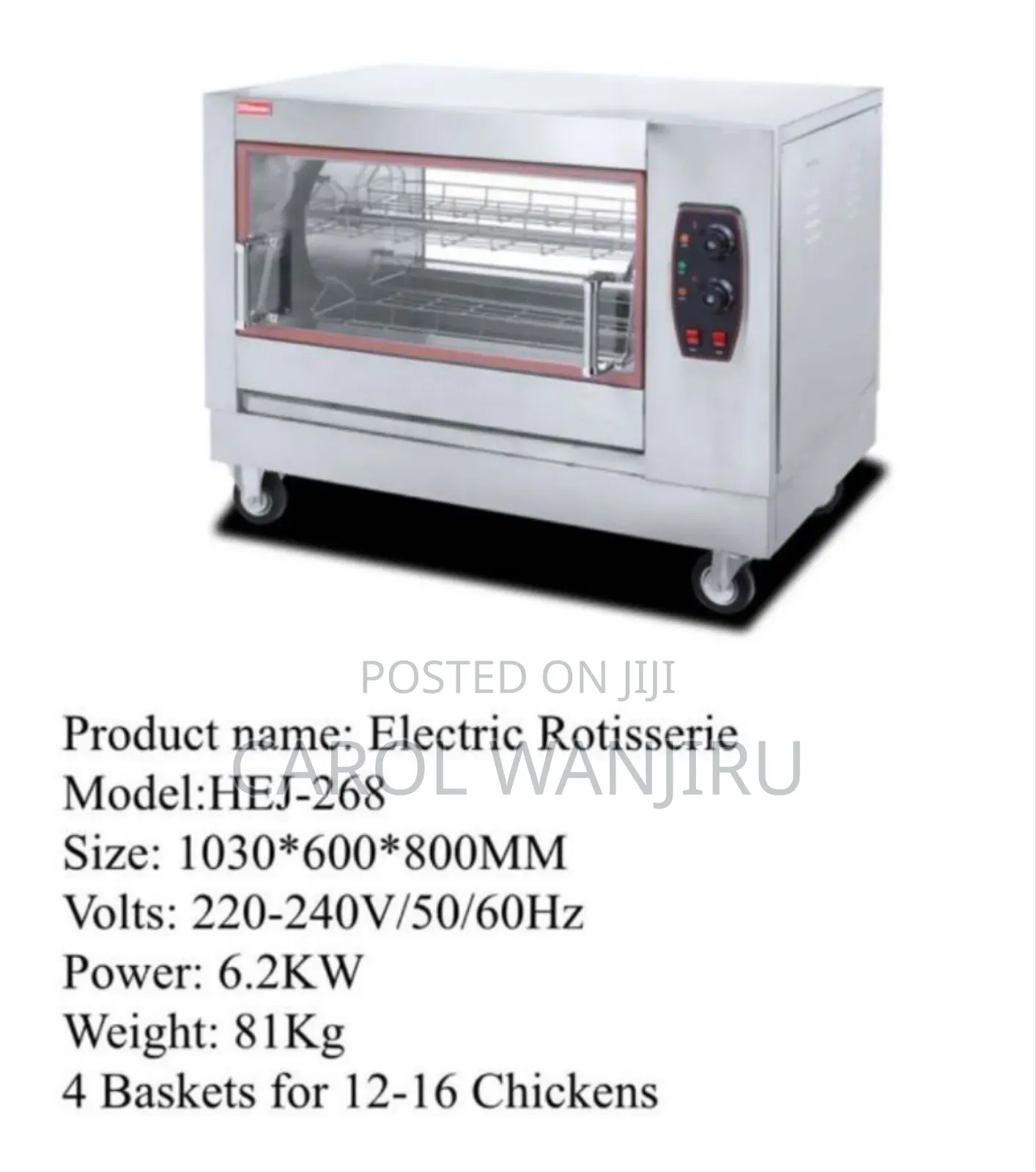 Electric Chicken Rotisserie/ Chicken Rotisserie Oven