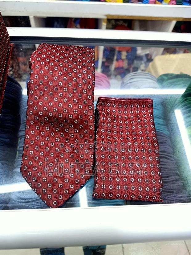 Redwine,Blue White Geometric Executive Tie Sets - thumbnail 3