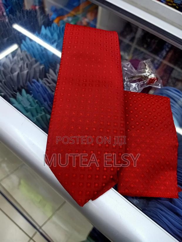 Redwine,Blue White Geometric Executive Tie Sets - thumbnail 4