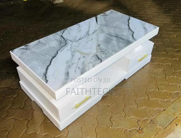 *Modern Coffee Table With Marble Sheet