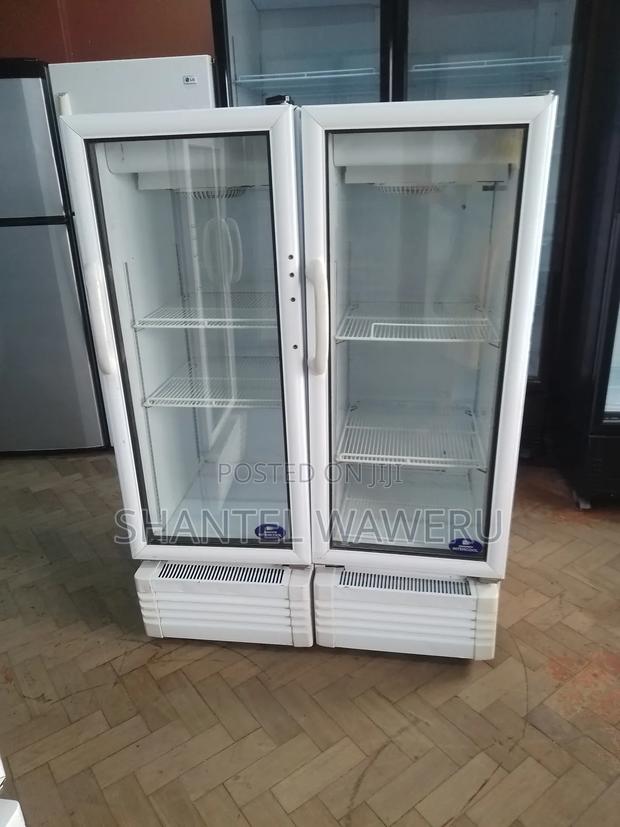 Clean Clear White Display Fridge - main view
