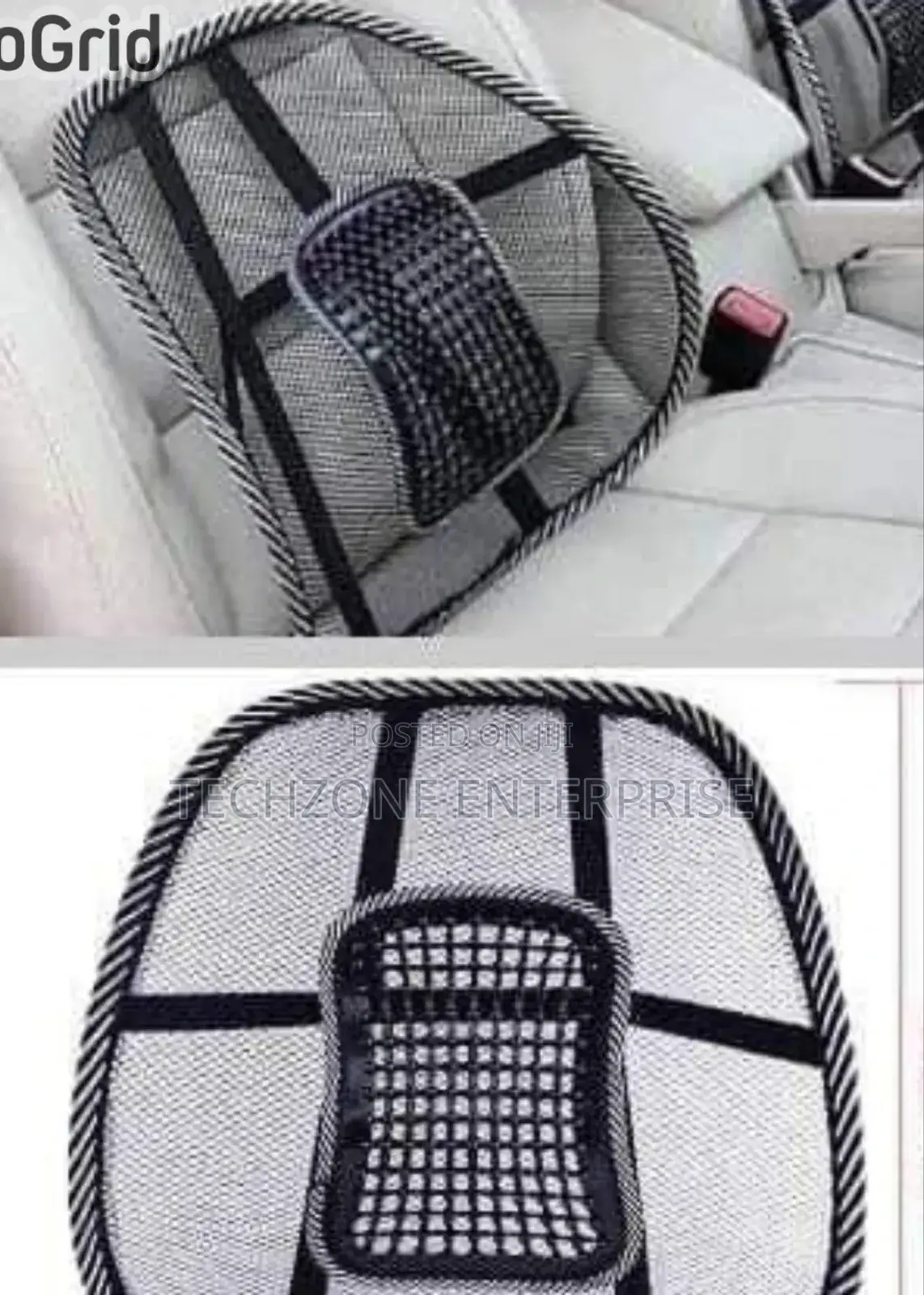 Adjustable Lumbar Support for Office Chair or Car Seat 