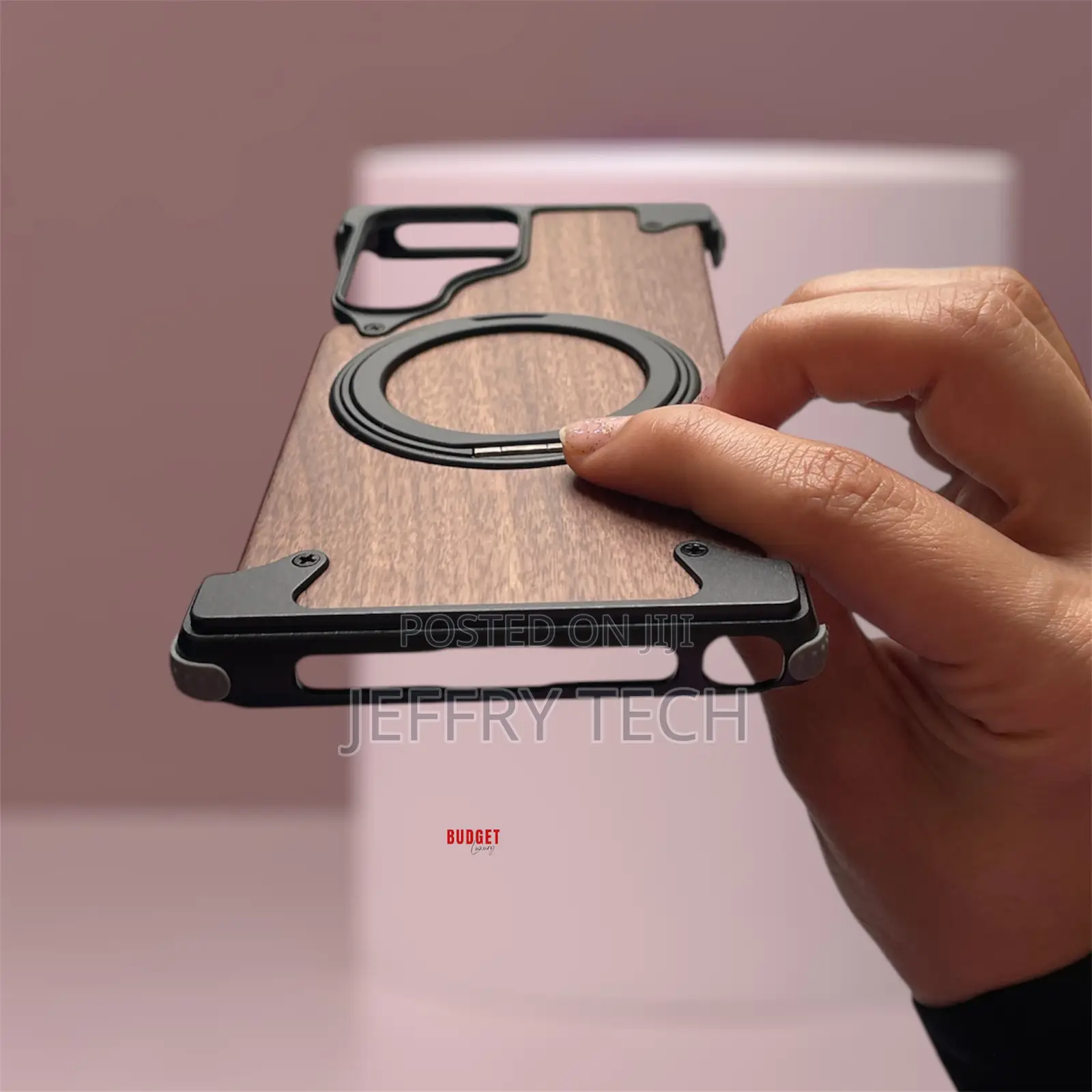Luxury Wooden Case Metal Fusion for Samsung Galaxy S24 Ultra
