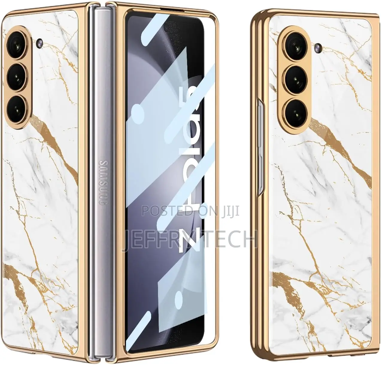 Samsung Galaxy Z Fold 5 5g and Z Fold 6 5g Marble Gold Elect
