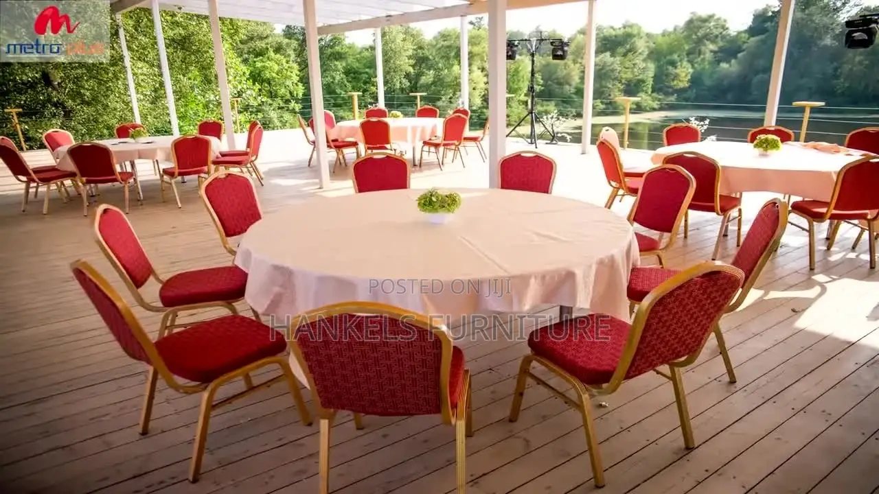 Fabric Beige Banquet Chairs
