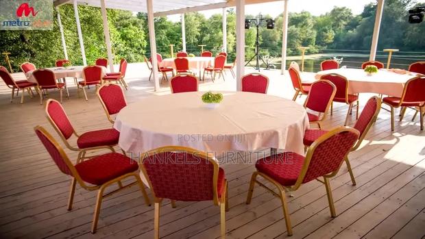 Fabric Beige Banquet Chairs - main view