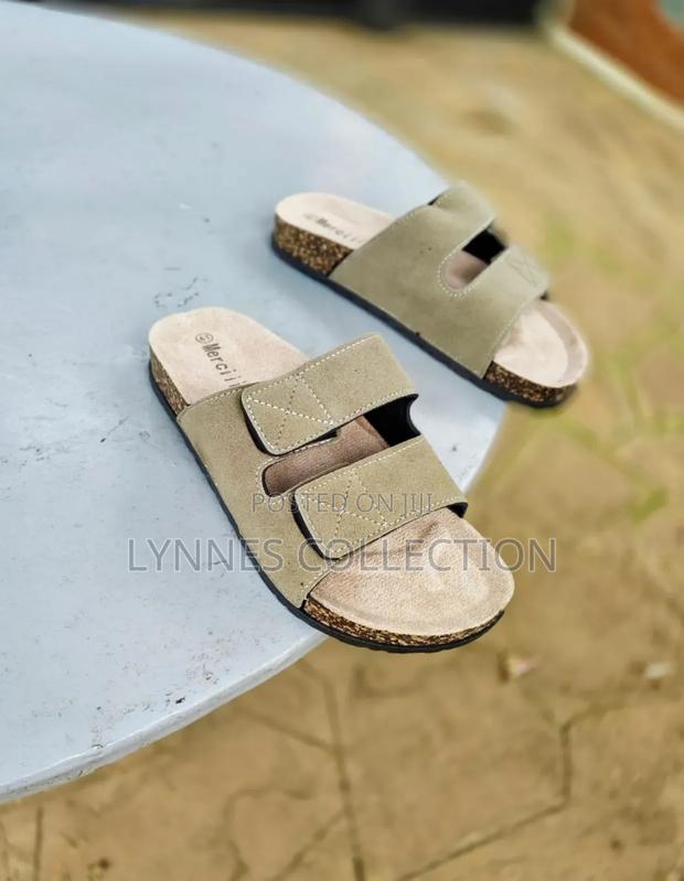 Cork Open Sandals - thumbnail 3