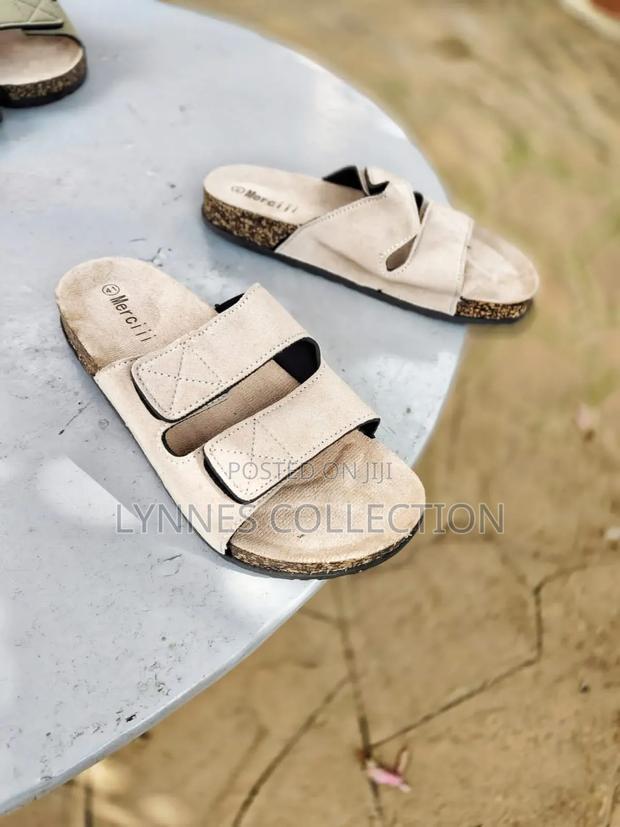 Cork Open Sandals - thumbnail 4