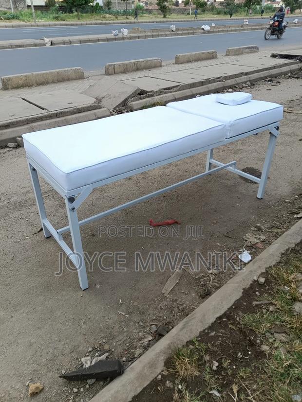 White Plain Foldable Massage Bed , - thumbnail 3