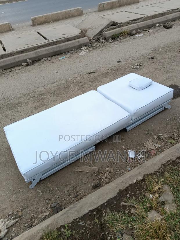 White Plain Foldable Massage Bed , - thumbnail 4