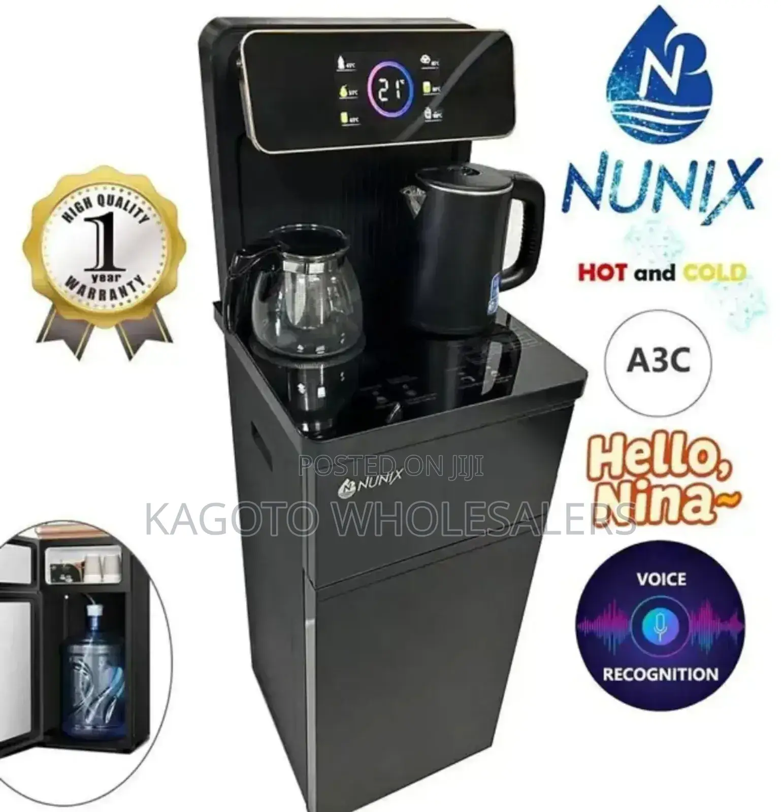Bottom Load A3c Water Dispenser With Voice Recognition