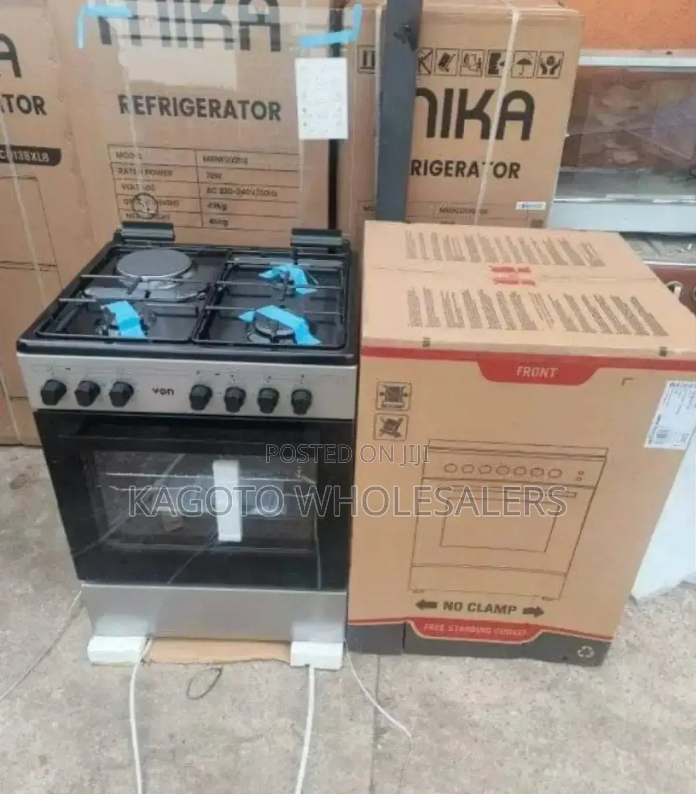 Stainless Steel Von 60 by 60 Standing Cooker