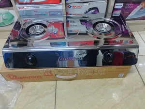 Cooker!Ramtons 2burner Stainlesstable Top Cooker,1yrwarranty