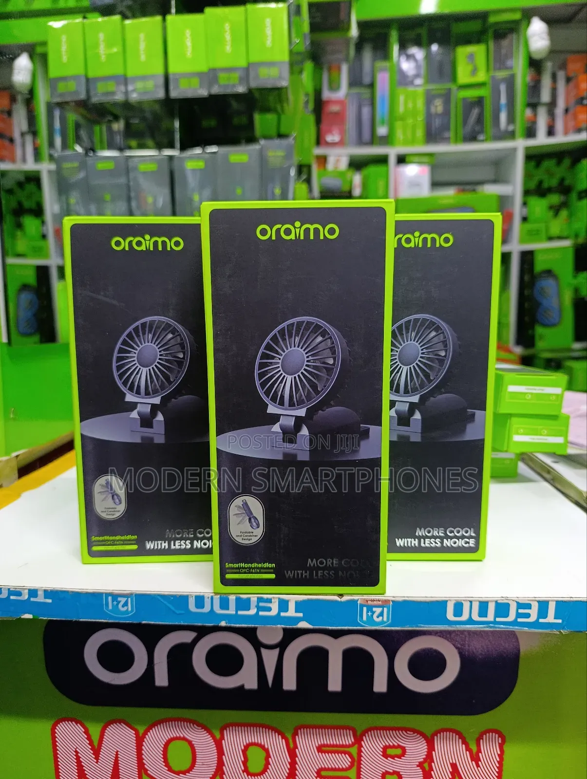 Oraimo Smart Handheld Fan Dual Blades Foldable Fan