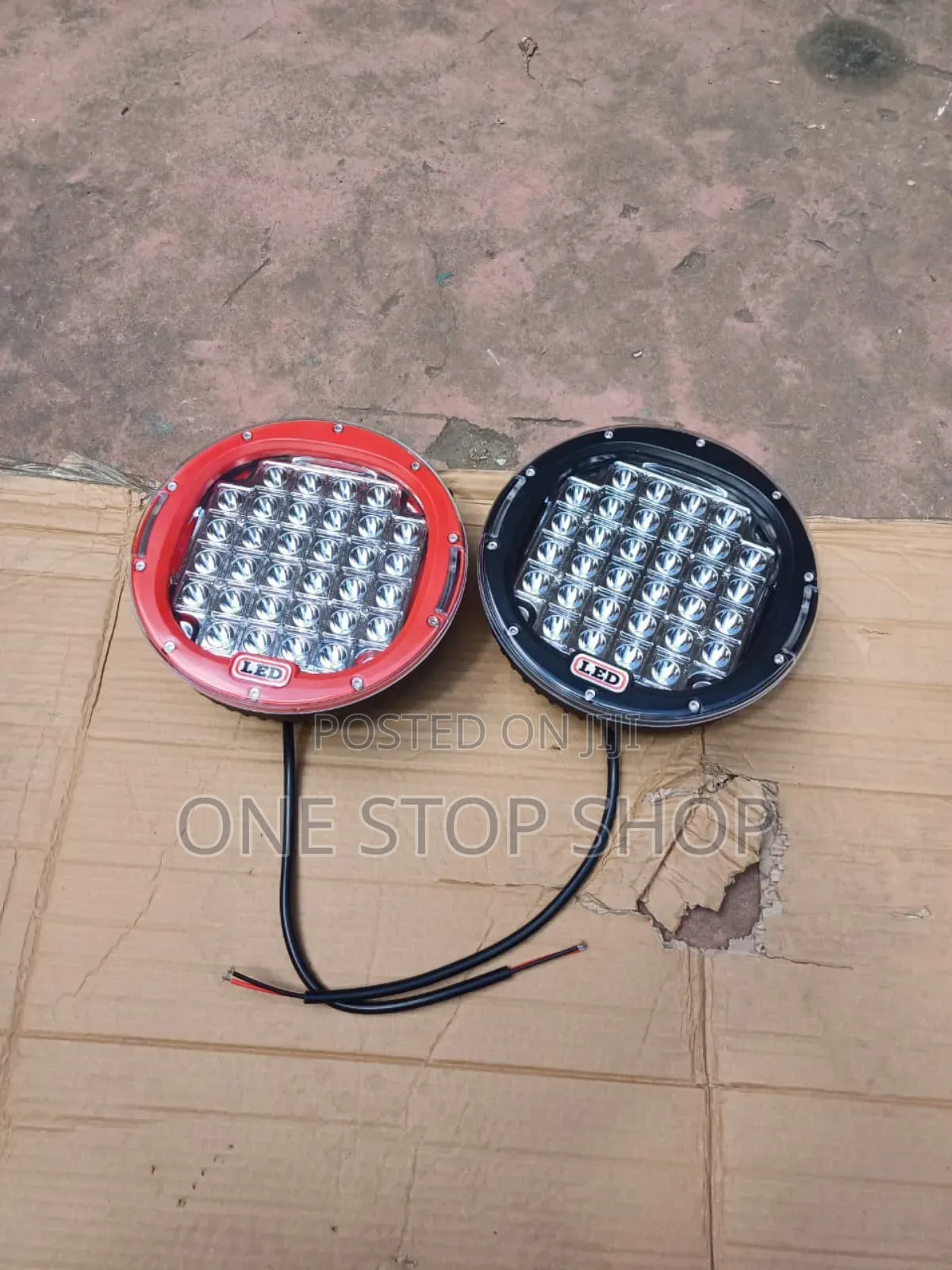 9inch Fog Lights Offroad Lights in Red or Black in Pairs