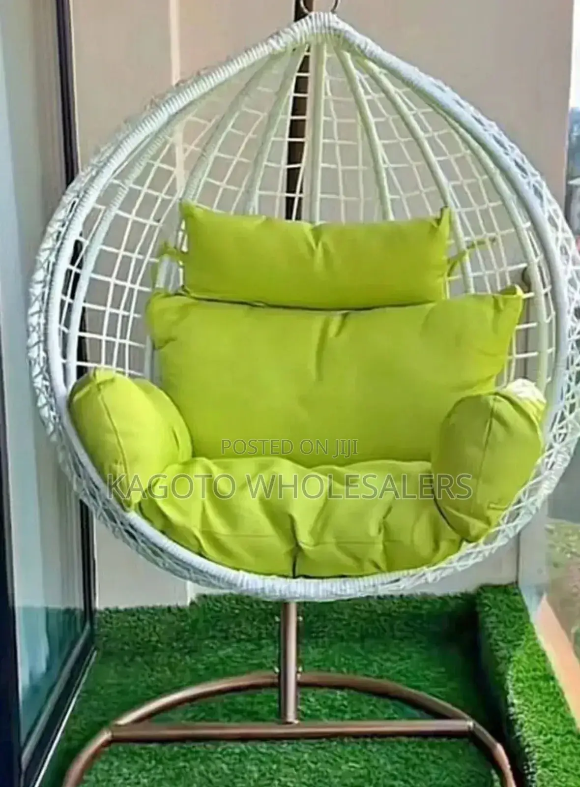 White Swinging Chair - (Swinging Chair)