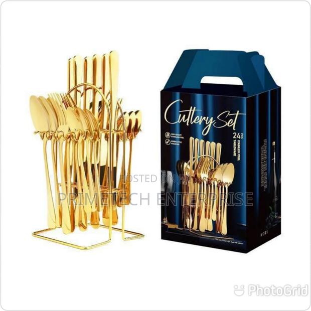 24 PCS Cutlery Set -Gold - main view