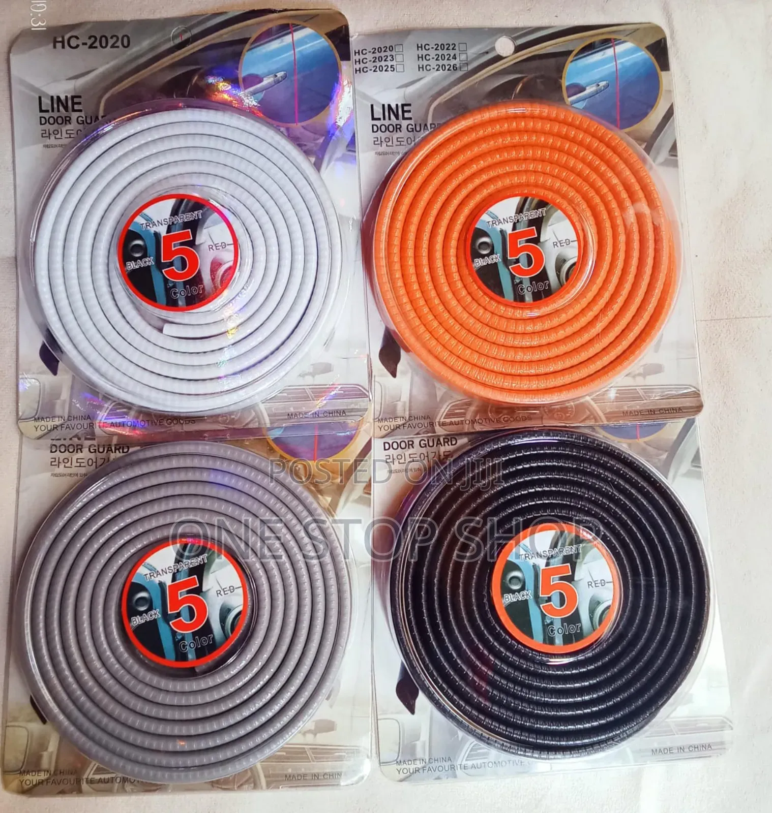 5m Black, White, Orange, Grey, Blue,Red Doo Edge Guard Strip