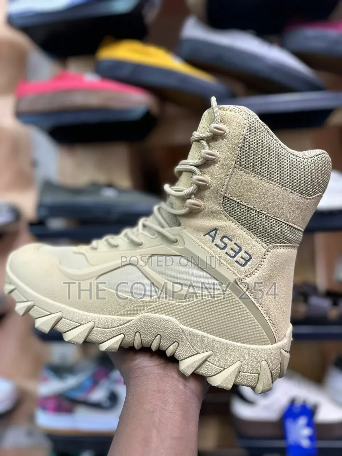 Quality Hiking Outdoor Military As33 Leather High Boot Shoes