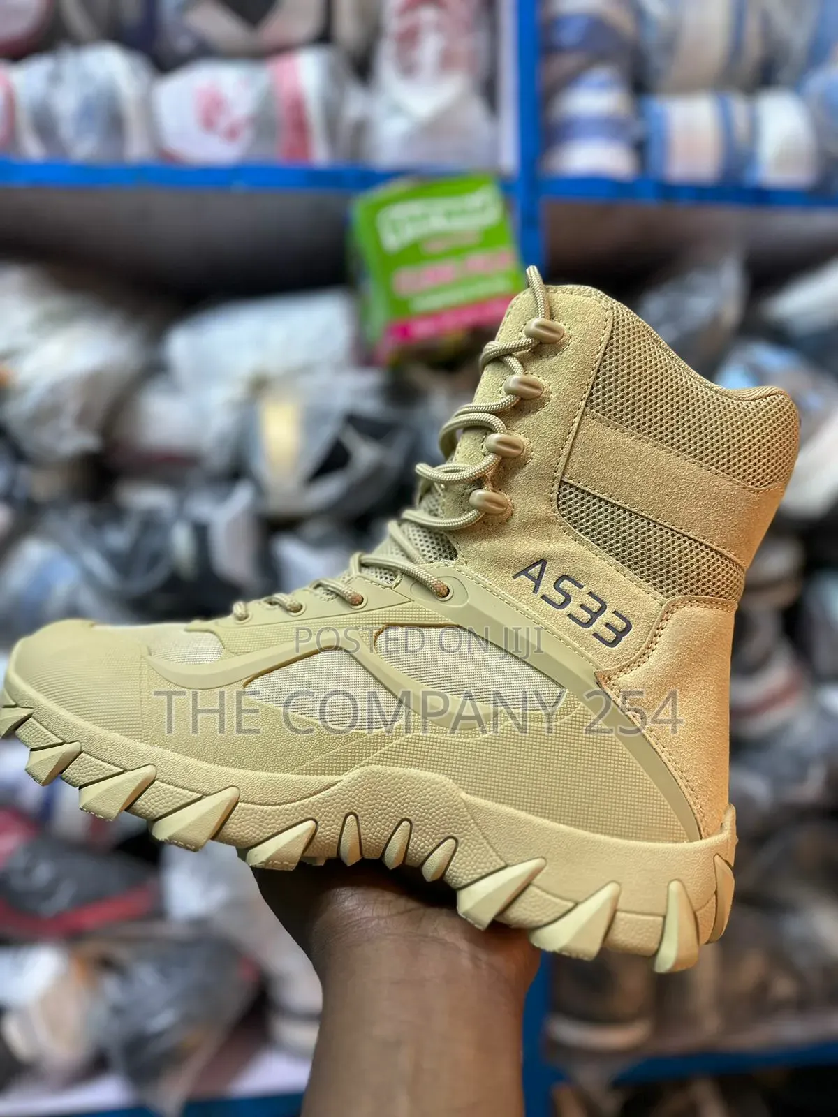 Quality Hiking Outdoor Military As33 Leather High Boot Shoes