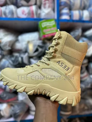 Quality Hiking Outdoor Military As33 Leather High Boot Shoes