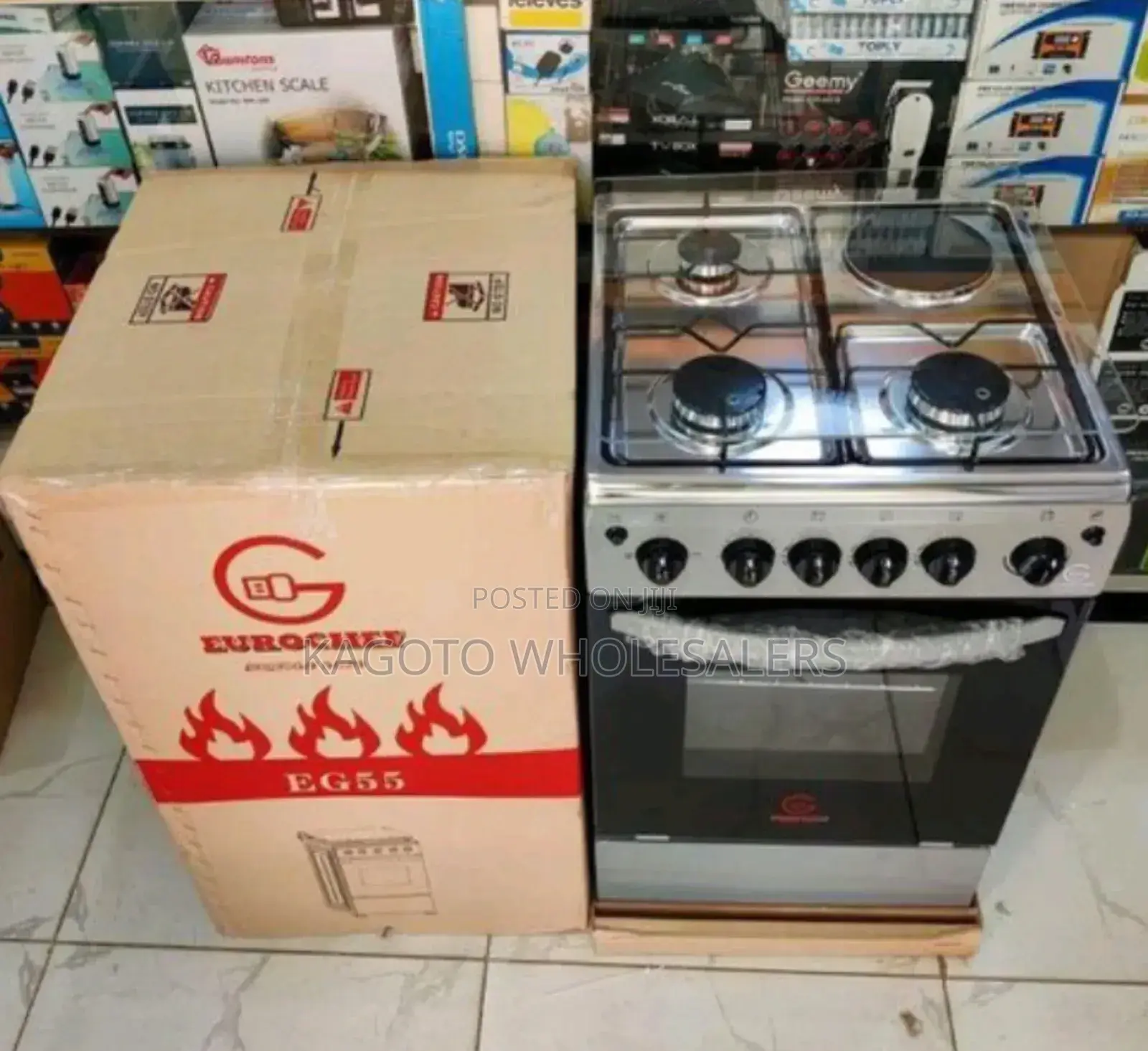 60by65 Eurochef Standing Cooker