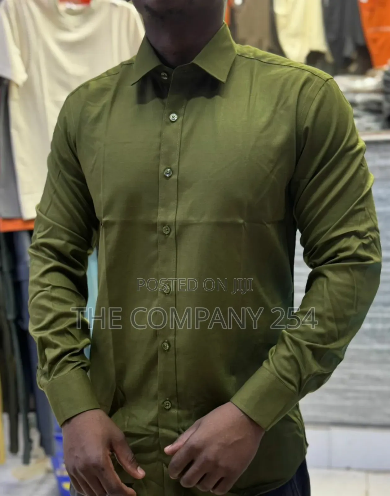 Quality Cotton Long Sleeved Plain Collar Official Shirts