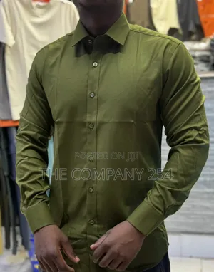 Quality Cotton Long Sleeved Plain Collar Official Shirts