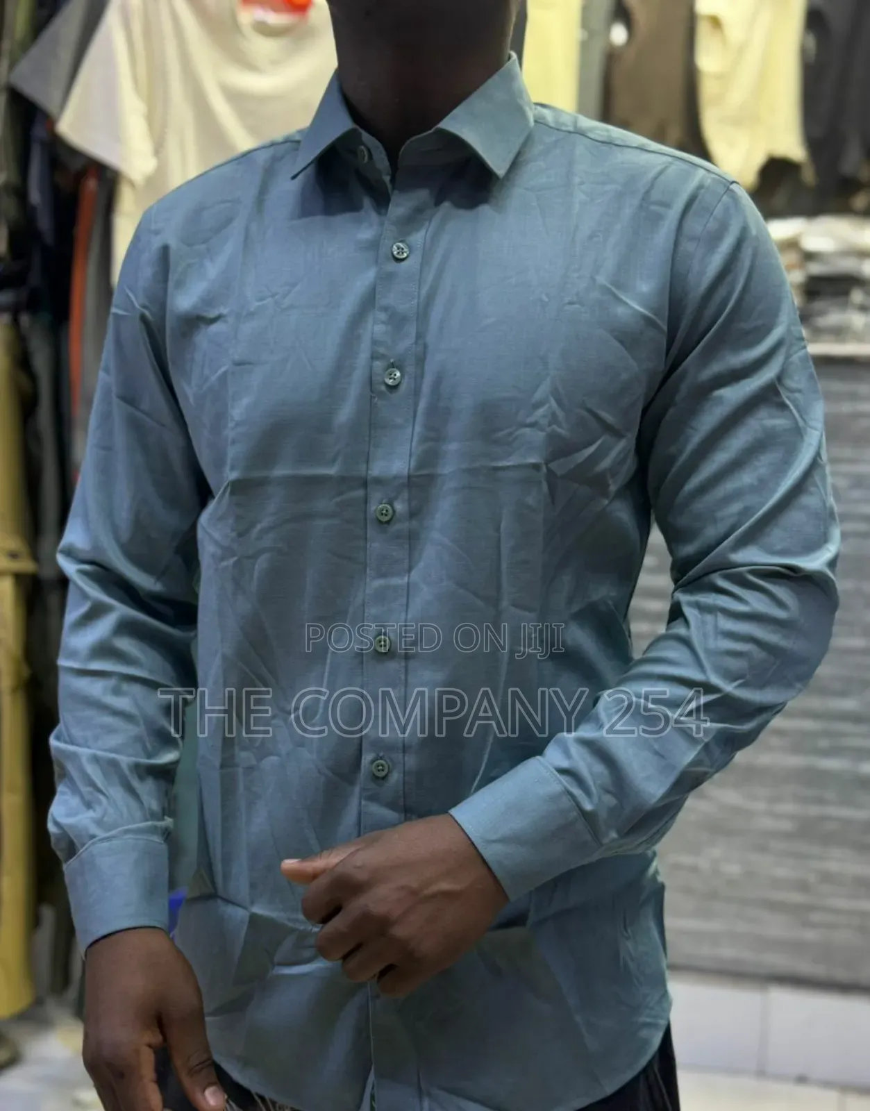 Quality Cotton Long Sleeved Plain Collar Official Shirts