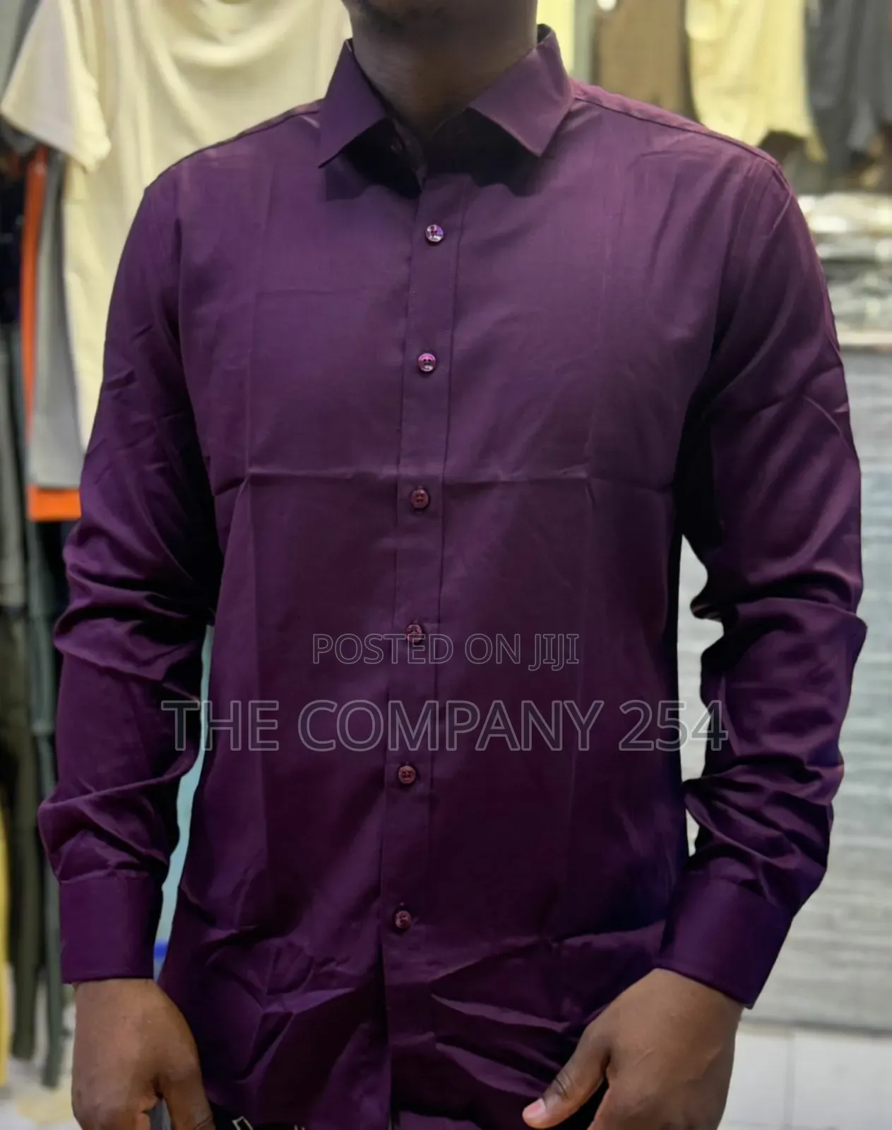 Quality Cotton Long Sleeved Plain Collar Official Shirts