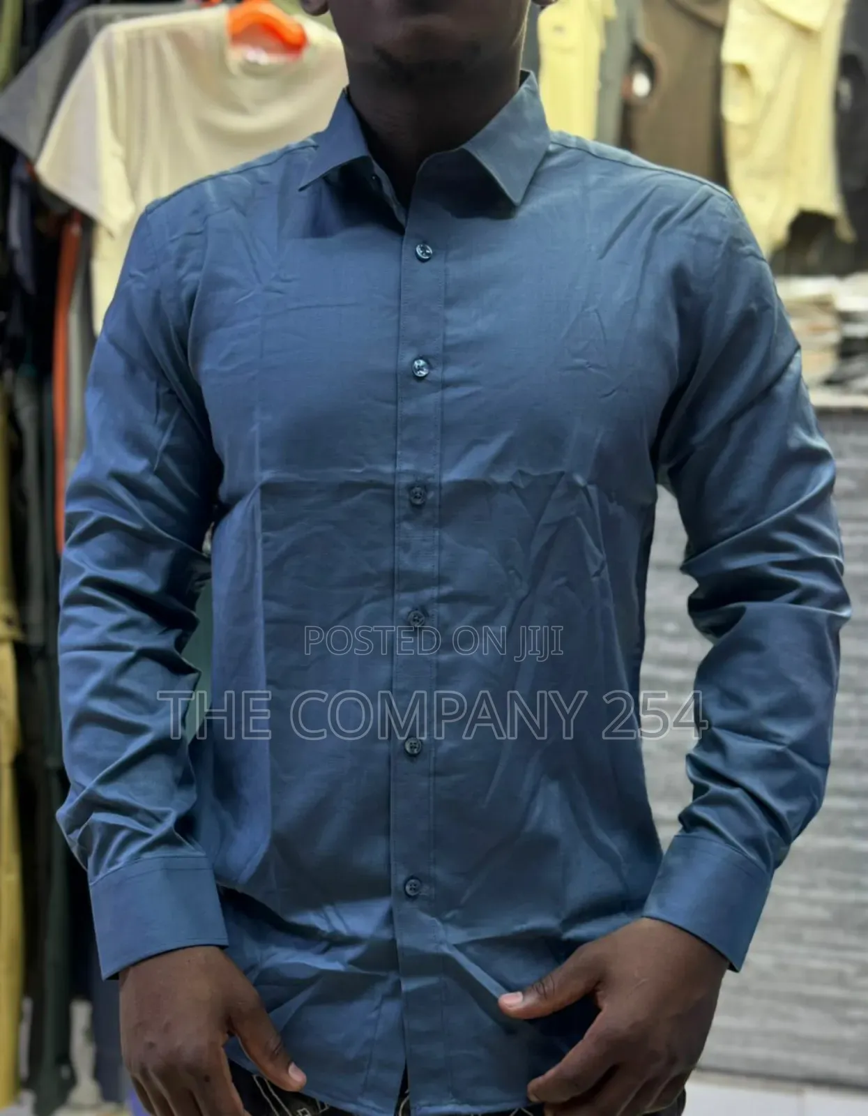 Quality Cotton Long Sleeved Plain Collar Official Shirts