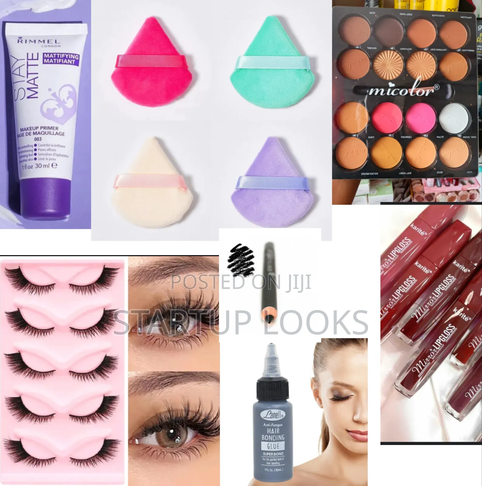 Makeup Kit Set-3pcs Lipstick, Contour, Primer, Eyelashes,