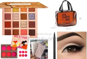 Makeup Kit-Blush Palette, Brushes, Eyeliner, Eyeshadow