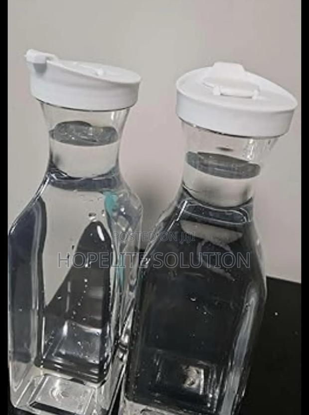 Carafe Pitcher Clear Bottle - thumbnail 3