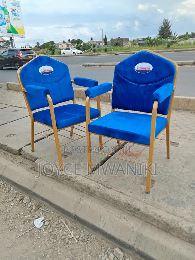 Blue Church Seats,With Logo