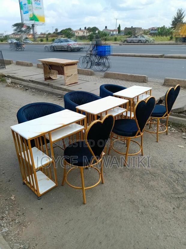 Manicure Set, Black Gold, and White Table  - main view