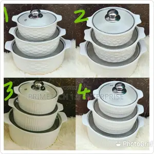 3pcs Ceramic Soup Pots