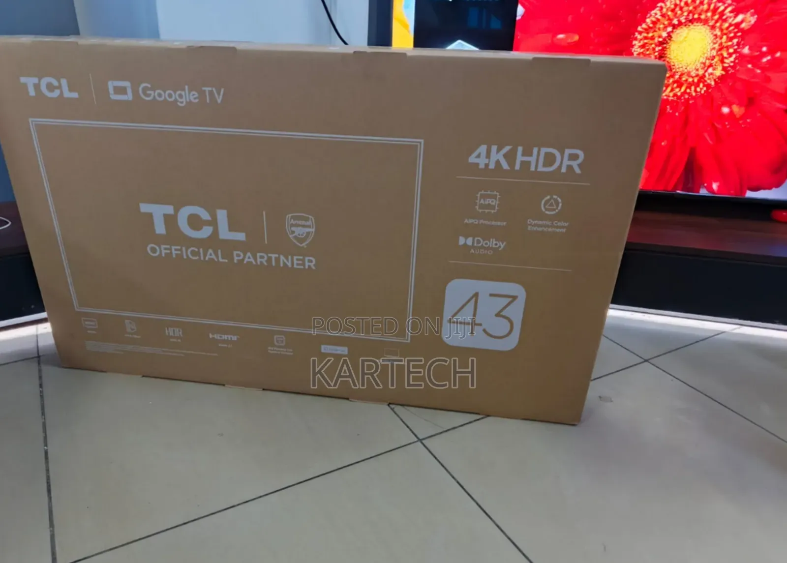 TCL 43-Inch Google Tv HDR , With Bluetooth