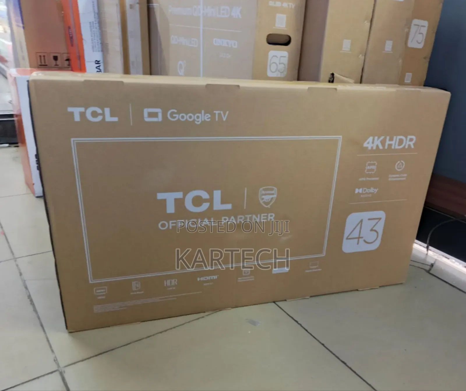 TCL 43-Inch 43v6c HDR Google Tv - Netflix