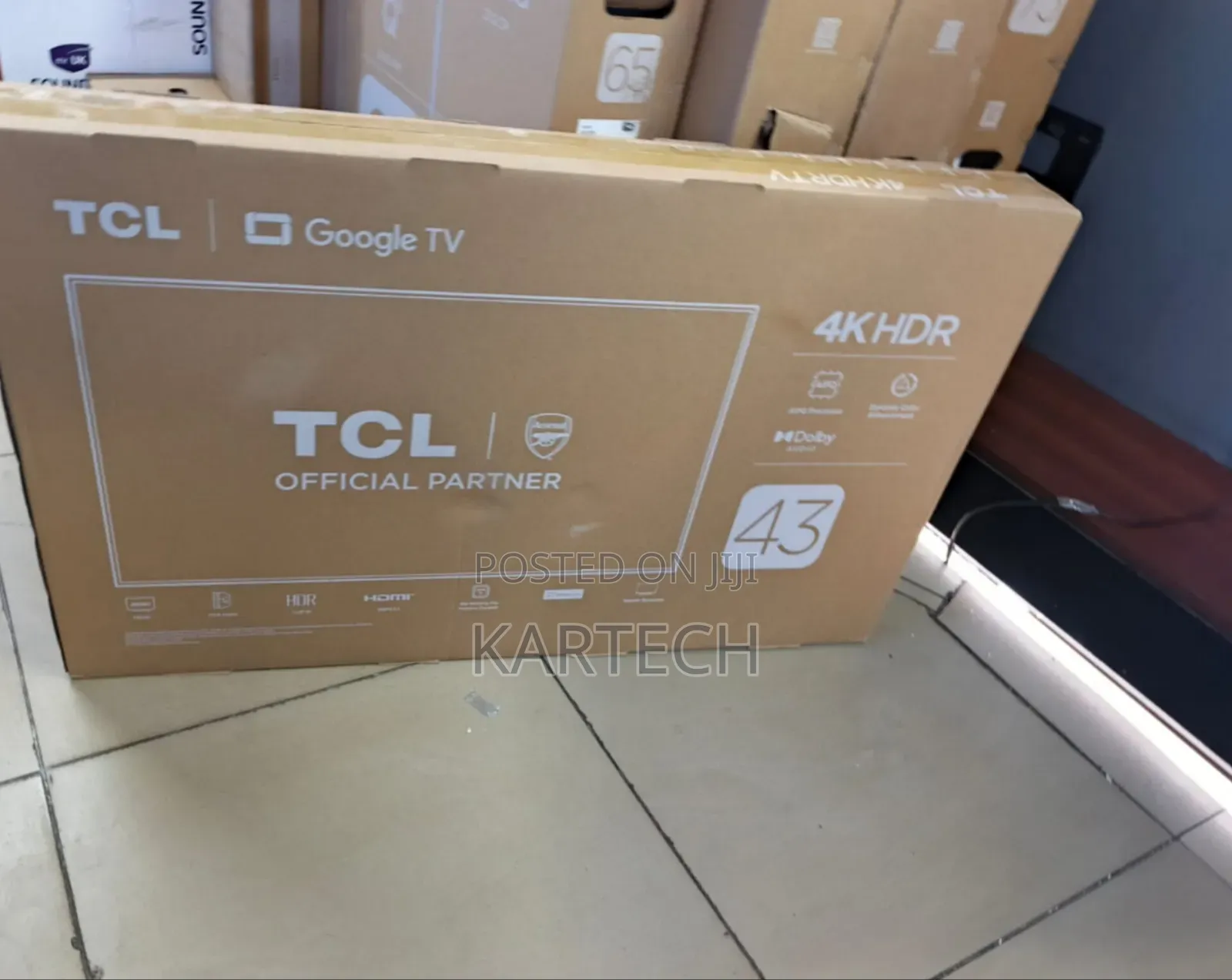TCL 43 Inch HDR Smart Google Tv With Bluetooth, Netflix