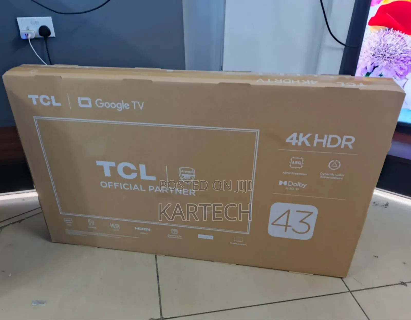 TCL 43 Inch HDR V6c Google Tv Wifi and Bluetooth Enabled