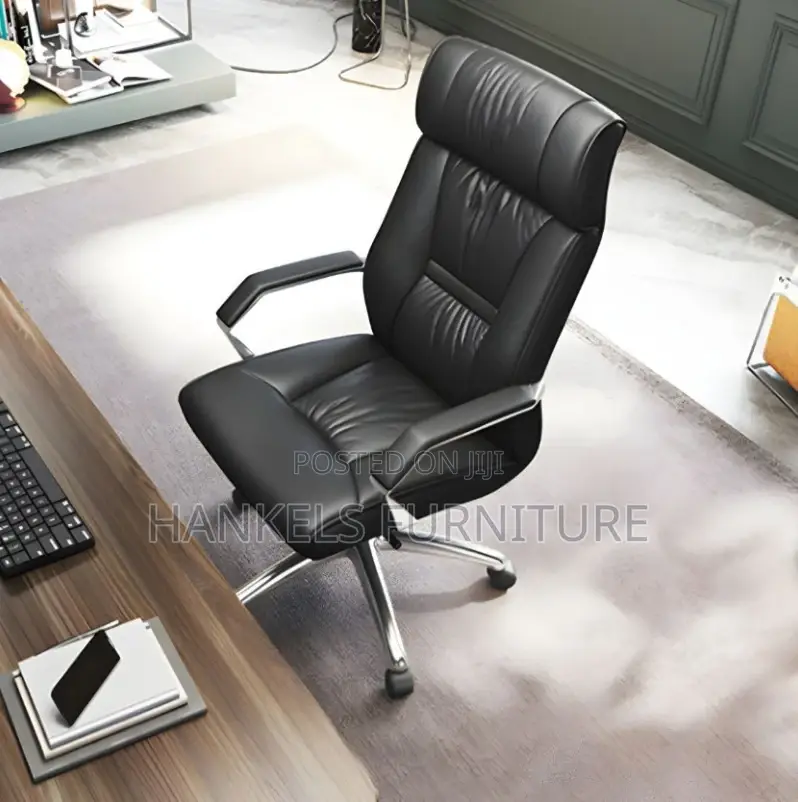 Elegant High Back Leather Office Chair