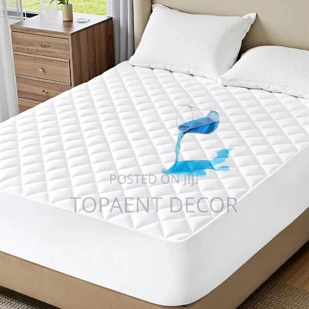 Milk White Essential Sleep Defense Mattress Protector