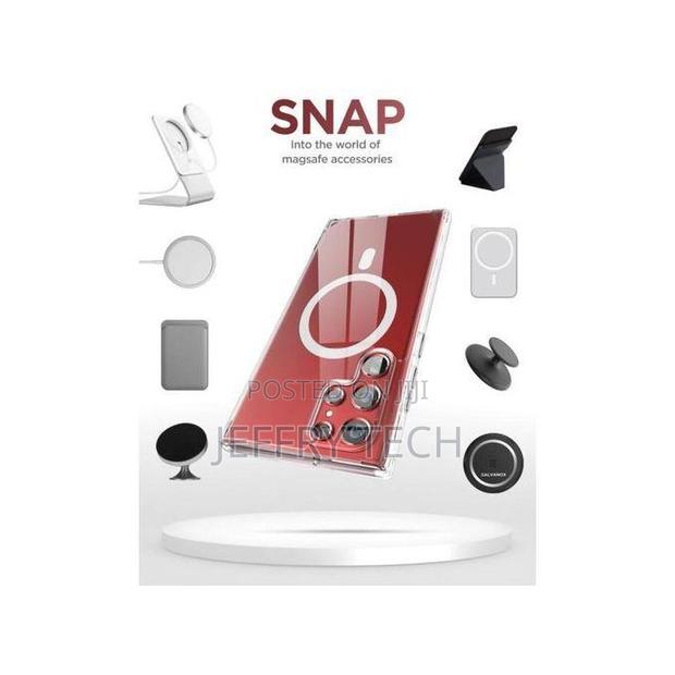 Magsafe Clear Transparent Silcone Case for Samsung S22 Ultra - thumbnail 4