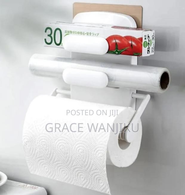 3in1 Multifunctional Plastic Wall Kitchen Towel Holder - main view