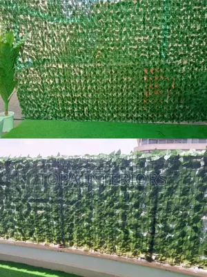 Outdoor Privacy Cover Artificial Privacy Fence Green Flowers