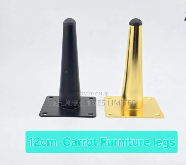 12cm Carrot Furniture Legs Gold and Black