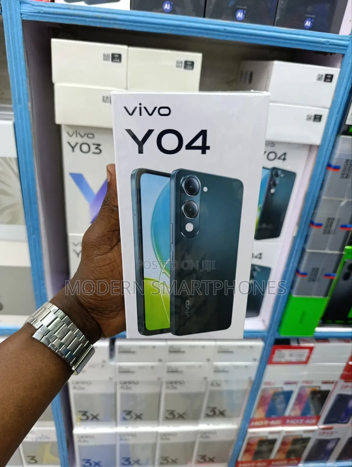 New Vivo Y04 64 GB Black