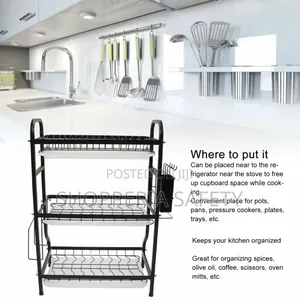 3 Tier Unique Dish Rack