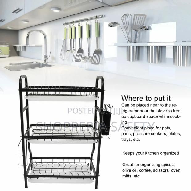 3 Tier Unique Dish Rack - thumbnail 2
